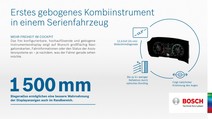 Curved-Auto-Display von Bosch: Innovision Cockpit für den VW Touareg