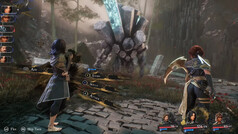 Das rundenbasierte Kampfsystem von Clair Obscur: Expedition 33 in Aktion gegen einen Gegner (Bild: Sandfall Interactive).