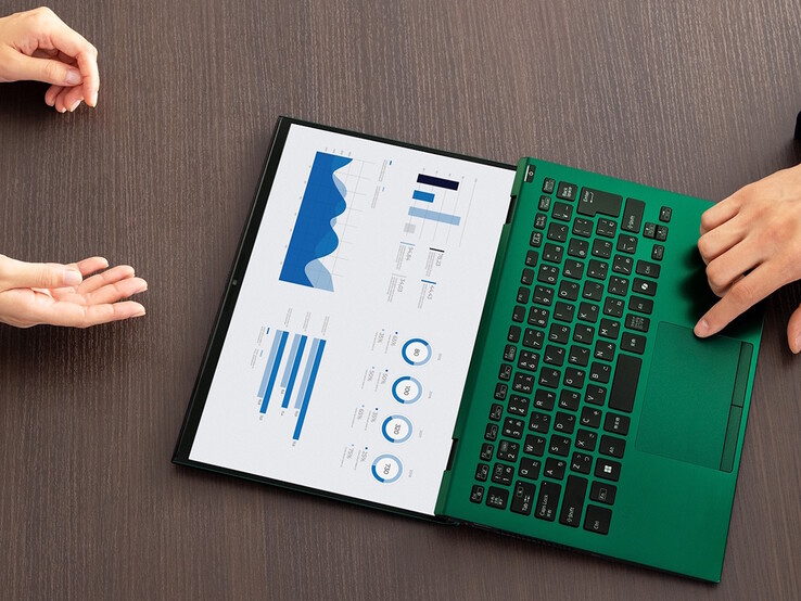 Der Bildschirm des Vaio SX14-R lässt sich um 180 Grad öffnen