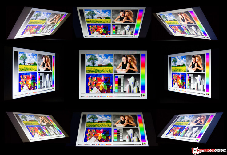 Das Acer Predator Helios 300 PH315 beim Blickwinkeltest