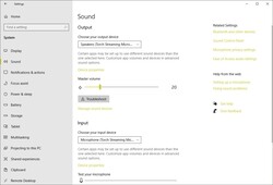 Windows Sound Setting: Torch automatisch In und Out