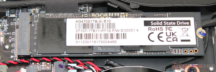 Eine PCIe-4-SSD dient als Systemlaufwerk.
