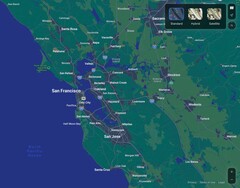 Apple Maps kann jetzt im Web verwendet werden, allerdings nur in ausgewählten Browsern. (Bildquelle: Apple)