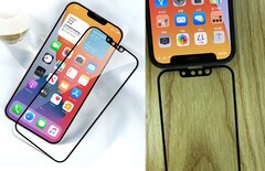 Aus dem chinesischen Netzwerk Weibo stammen Bilder von Displayschutzfolien für Apples 2021 iPhone 13-Serie.