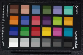 ColorChecker: In der unteren Hälfte eines jeden Feldes befindet sich die Zielfarbe