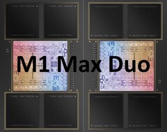 Ein 20-Core M1 Max Duo SoC könnte Gerüchten zu Folge bald im Apple iMac Pro arbeiten (Bild: Apple, editiert)