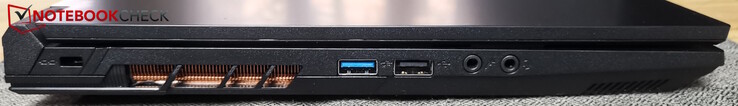 Links: Kensington, USB-A 3.0, USB-A 2.0, Mikrofon, Headset