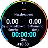 Trainingsanzeige beim Radfahren