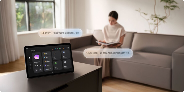 Typische Nutzung: Anzeige von Smart Home-Geräten und weiteren Informationen (Bildquelle: Xiaomi)