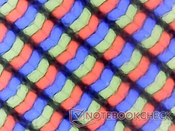 Mattes RGB-Subpixelraster. Bilder wirken scharf und nur leicht körnig