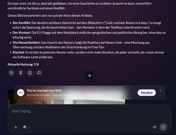Ich stoße schnell ans Limit des Free-Tier