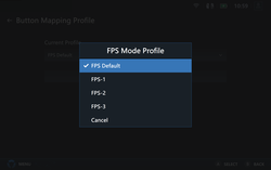 Für den FPS-Modus lassen sich vier verschiedene Profile auswählen