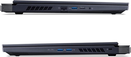 Die zwei Thunderbolt 4 Ports und der HDMI-Anschluss sind an der Rückseite des Predator Helios 16 zu finden (Bild: Acer)