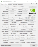 MX 250 - GPU-Z
