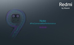 Quad-Cam an Bord: Die Xiaomi-Tochter startet Teaser zum Redmi Note 9-Launch am 12. März in Indien.