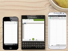 Das BlackBerry Passport bietet mehr Überblick als die rechteckige Konkurrenz (Bild: BlackBerry)