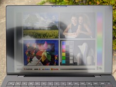 Im Freien bei starker Bewölkung: Die Sichtbarkeit ist besser als auf dem OLED-Panel, da es weniger blendet.