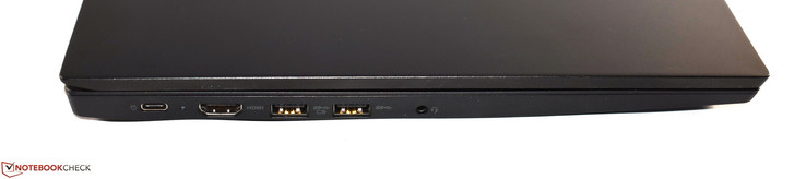 links: USB-Typ-C-3.1 (Gen 2), HDMI, 2x USB-Typ-A-3.0, 3.5mm-Kombo-Audio