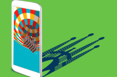 Ein neues Moto wirft den Schatten der Sagrada Familia in Barcelona. Lenovo plant Neuvorstellungen am MWC.