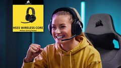 Corsair HS55 Wireless Core: Leichtes kabelloses Over-Ear Gaming-Headset.
