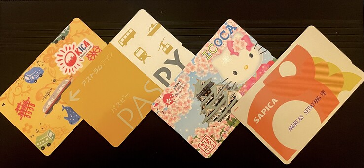 Gehören zu den schnellsten E-Tickets der Welt: Japanische IC-Karten. (Foto: Andreas Sebayang/Notebookcheck.com)