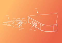 Das jüngste Patent von Apple beschreibt einen Stecker, der magnetisch am iPhone befestigt wird. (Bild: Apple / USPTO)