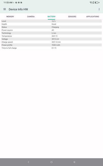 Screenshot Device Info HW