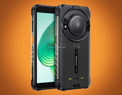 Das Ulefone RugKing packt einen riesigen 126 dB Lautsprecher auf seine Rückseite. (Bildquelle: GSMArena, bearbeitet)