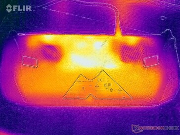 Oberflächentemperaturen Stresstest (Rückseite)