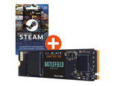CyberPort verkauft die "WD_BLACK SN750 SE NVMe SSD 1TB Battlefield™ 2042 Edition inkl. 20€ Steamguthaben" aktuell für nur 111 Euro. (Bild: CyberPort)