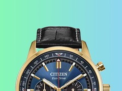 Citizens neuer Racing Chronograph kombiniert ein blaues Zifferblatt mit einem goldfarbenen Gehäuse