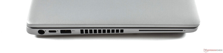links: Ladeanschluss, USB C 3.2 Gen 1, USB A 3.0, Smartkarten-Leser