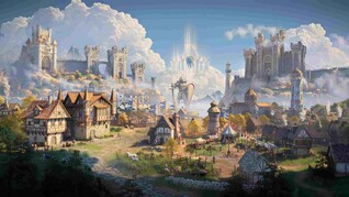 Die Stadt einer Fraktion im Heroes of Might and Magic III Remake