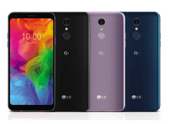 Die 3 LG Q7-Modelle unterscheiden sich minimal bei Kameras, RAM und Speicher.