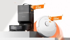Die neuen Saug-/Wischroboter Q5 Pro und Q8 Max(+) von Roborock starten heute mit sattem Rabatt in den Verkauf. (Bild: Roborock)