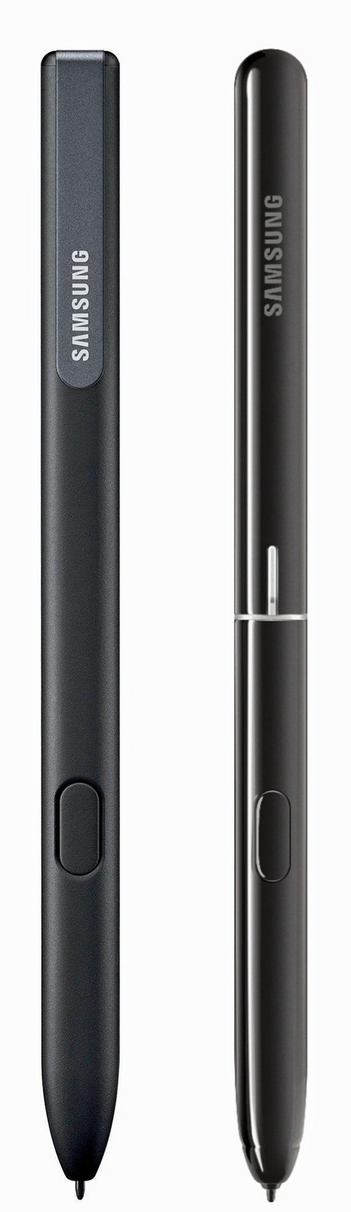 Links: Der Galaxy Tab S3-Pen. Rechts: Der neue Stift zum Galaxy Tab S4.