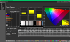 ColorChecker vor der Kalibrierung (vs. P3)