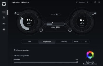 Lenovo LegionSpace mit Leistungsmodi