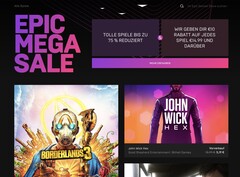 Auch bei Rabatten kann Epic Steam Konkurrenz machen. (Bild: Epic Games)