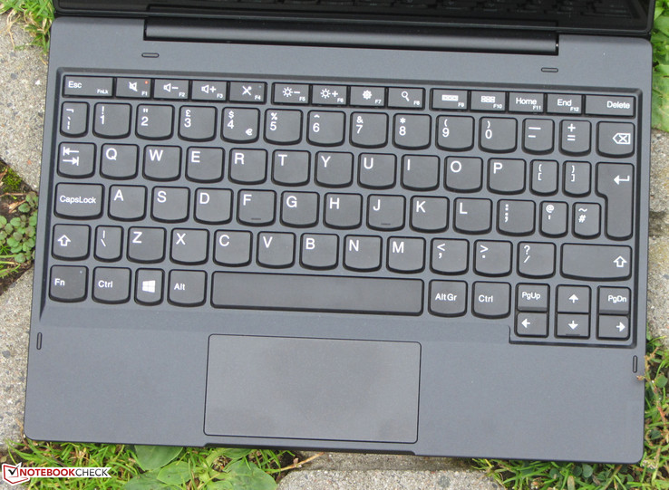 Lenovo hat uns ein Tastaturdock zugeschickt, das für Käufer in Großbritannien gedacht ist.