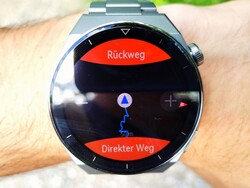 Im Training bietet die Huawei-Smartwatch eine Rückwegnavigation