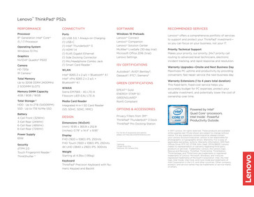 Datenblatt ThinkPad P52s