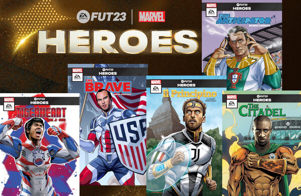 Mit FIFA 23 FUT Heroes wird jeder zum Marvel Comic-Fußball-Hero.