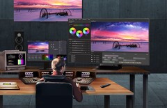Der neue LG UltraFine OLED Pro ist einer der größten Monitore am Markt. (Bild: LG)