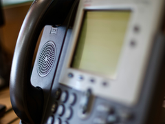 Ein Festnetztelefon