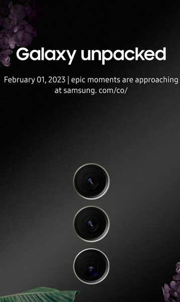 Samsung bestätigt den offiziellen Galaxy S23 Unpacked Launchtermin am 1. Februar 2023.
