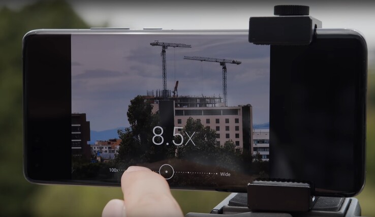 Seltsam: Die 10x-Periskop Zoom-Kamera des P40 Pro+ wird eigentlich schon bei der 8,5x Zoomstufe aktiv.