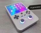 RG477V: Neuer Gaming-Handheld von Anbernic (Bildquelle: Via Reddit, auf Grundlage von geleakten Fotos AI-generiert!)