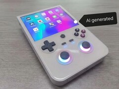 RG477V: Neuer Gaming-Handheld von Anbernic (Bildquelle: Via Reddit, auf Grundlage von geleakten Fotos AI-generiert!)