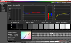 Graustufen nach Kalibrierung